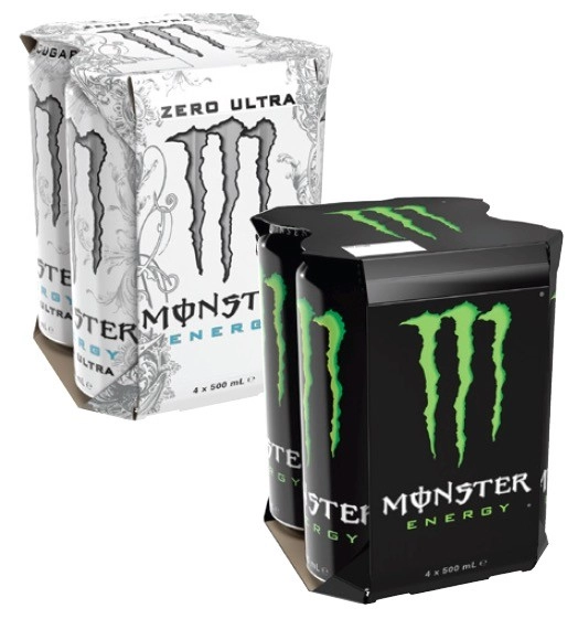 Monster Energy Drink 4x500mL