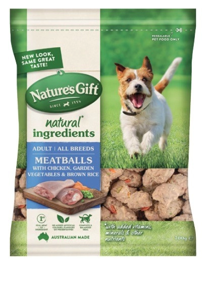 Nature's Gift Meatballs Dog Food 650g-700g