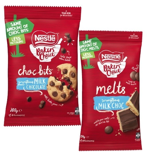 Nestlé Bakers' Choice Baking Chocolate Bits or Melts 200g-290g