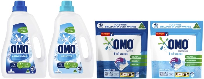 Omo Laundry Liquid 2 Litre or Laundry 3 in 1 Capsules 28 Pack