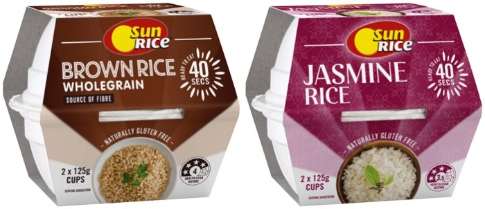 Sunrice Microwaveable Rice Cup or Pouch 240g-250g