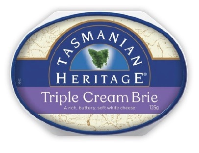 Tasmanian Heritage Triple Cream Brie 125g