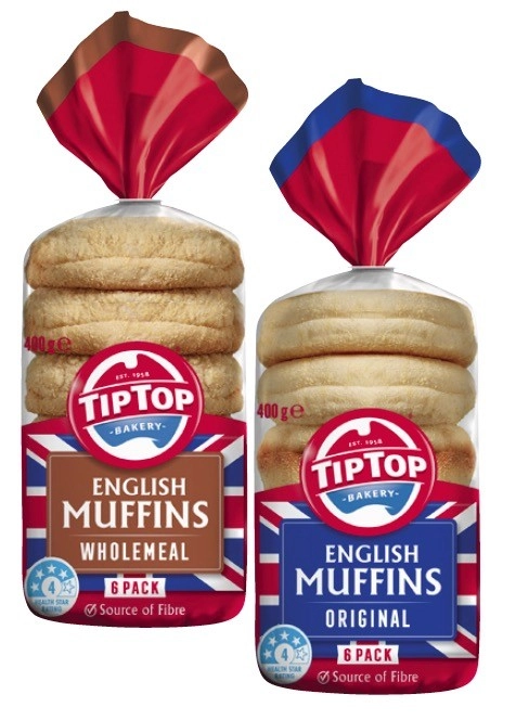 Tip Top English Muffins 6 Pack 400g