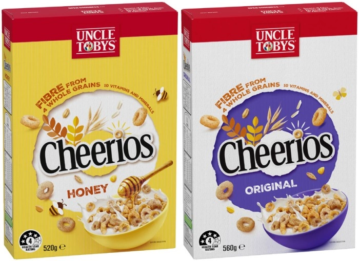 Uncle Tobys Cheerios 450g-560g