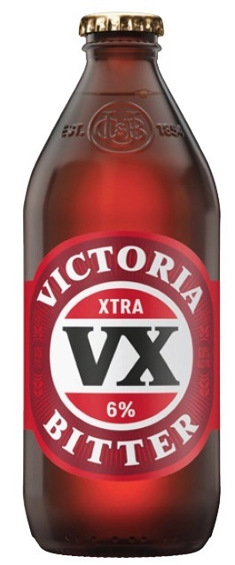 Victoria Bitter VX Bottles 24x375mL