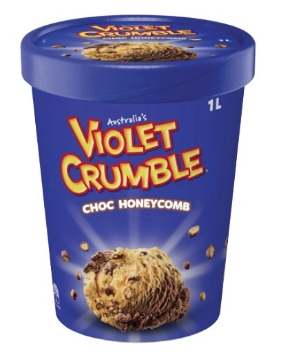 Violet Crumble Ice Cream 1 Litre