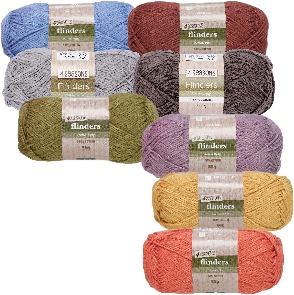 30% off 4 Seasons Flinders Cotton 8ply 50g