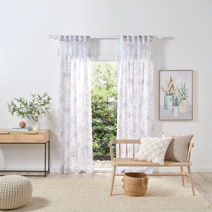 30% off Botanicals Bloom Sheer Tab Top Curtains