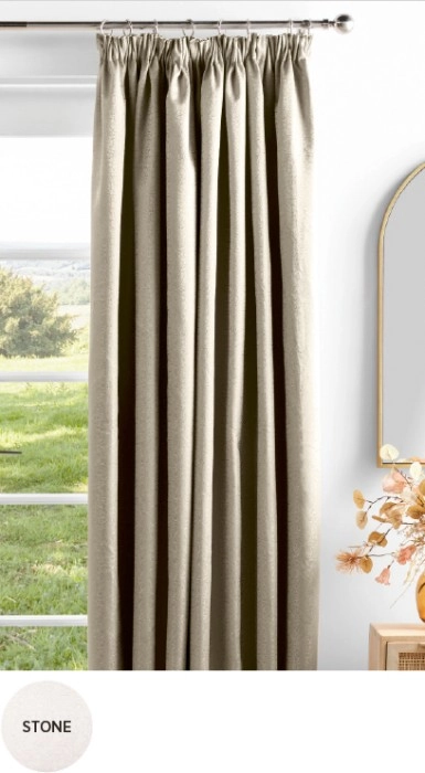 40% off Abbey Blockout Pencil Pleat Curtains