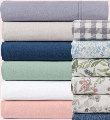 50% off Cotton Flannelette Individual Sheets