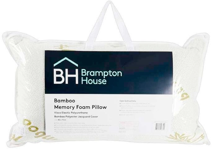 Brampton House Memory Foam Bamboo Pillow