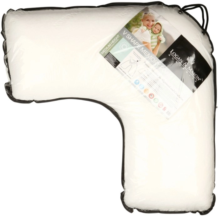 Logan & Mason Memory Foam V-Shape Pillow