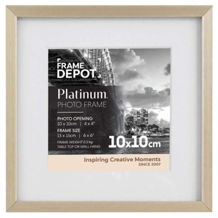 Platinum Frame 10 x 10cm