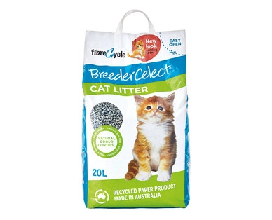 Breeder Celect Recycled Paper Cat Litter 20L