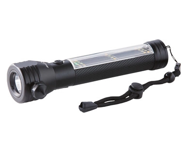 Solar Powered Trekking Torch with USB Charge