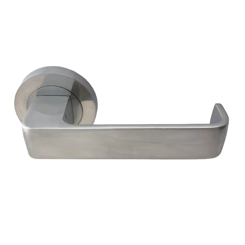 Builders Choice Lever Integrated Passage Privacy in Satin Chrome