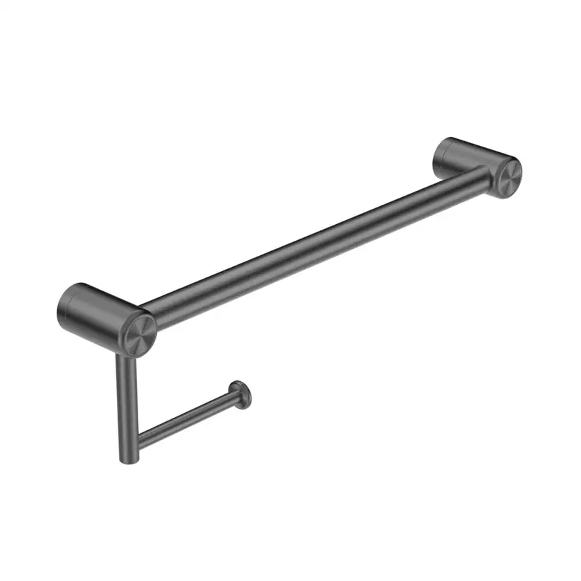 Nero Mecca Care 25mm Toilet Roll Rail 450mm In Gun Metal