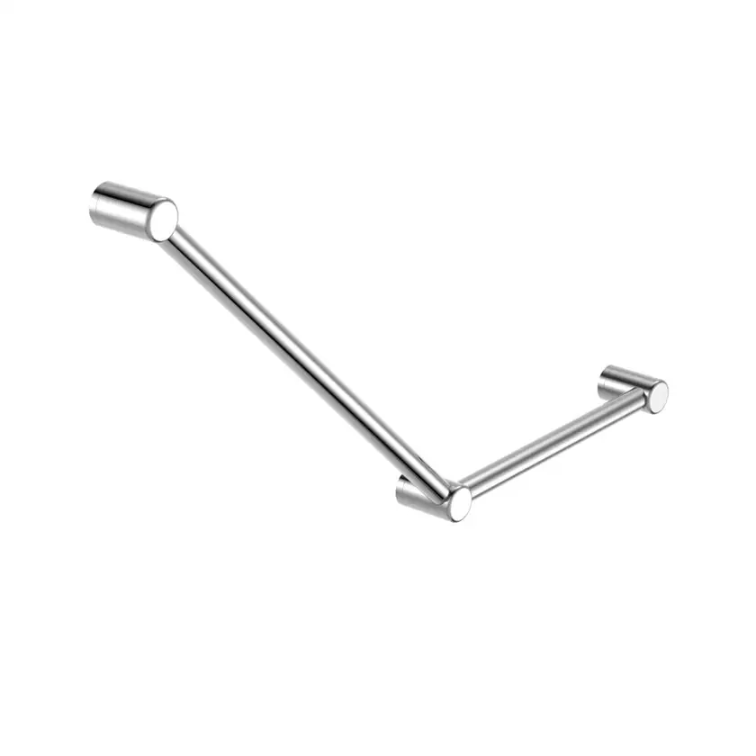 Nero Mecca Care 32mm Ambulant Toilet Grab Rail 45° 750 x 450mm In Chrome