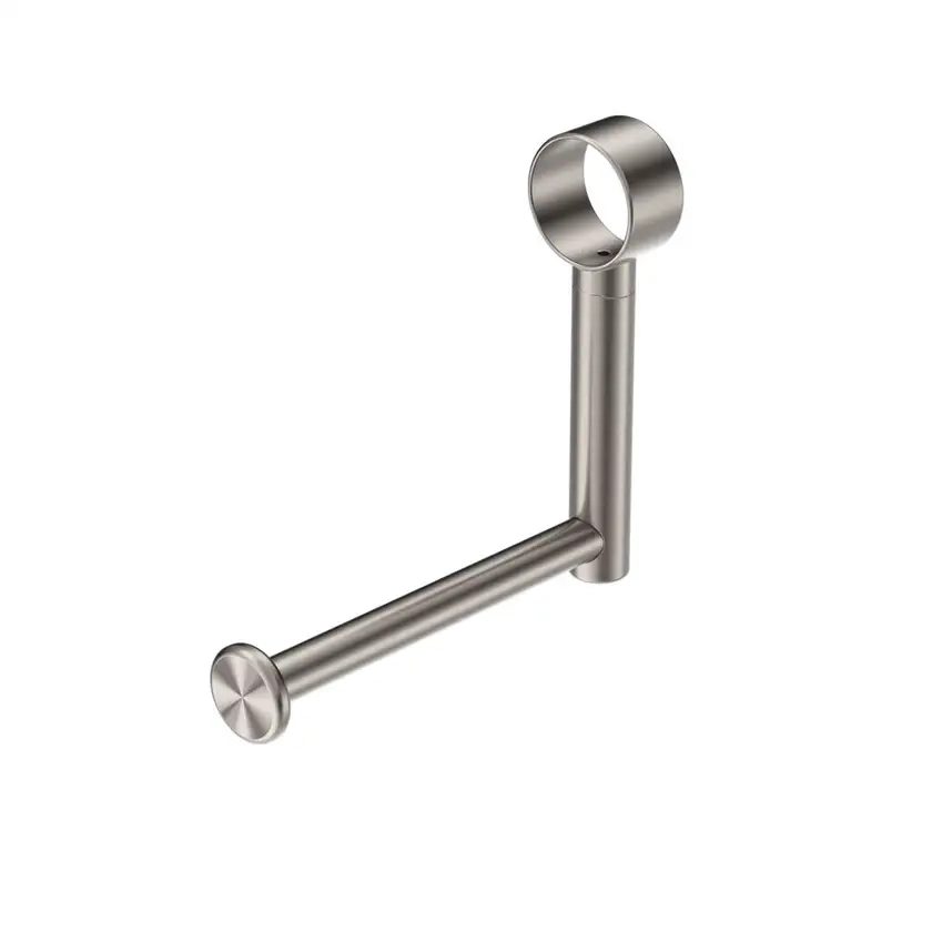 Nero Mecca Care Add On Toilet Roll Holder In Brushed Nickel