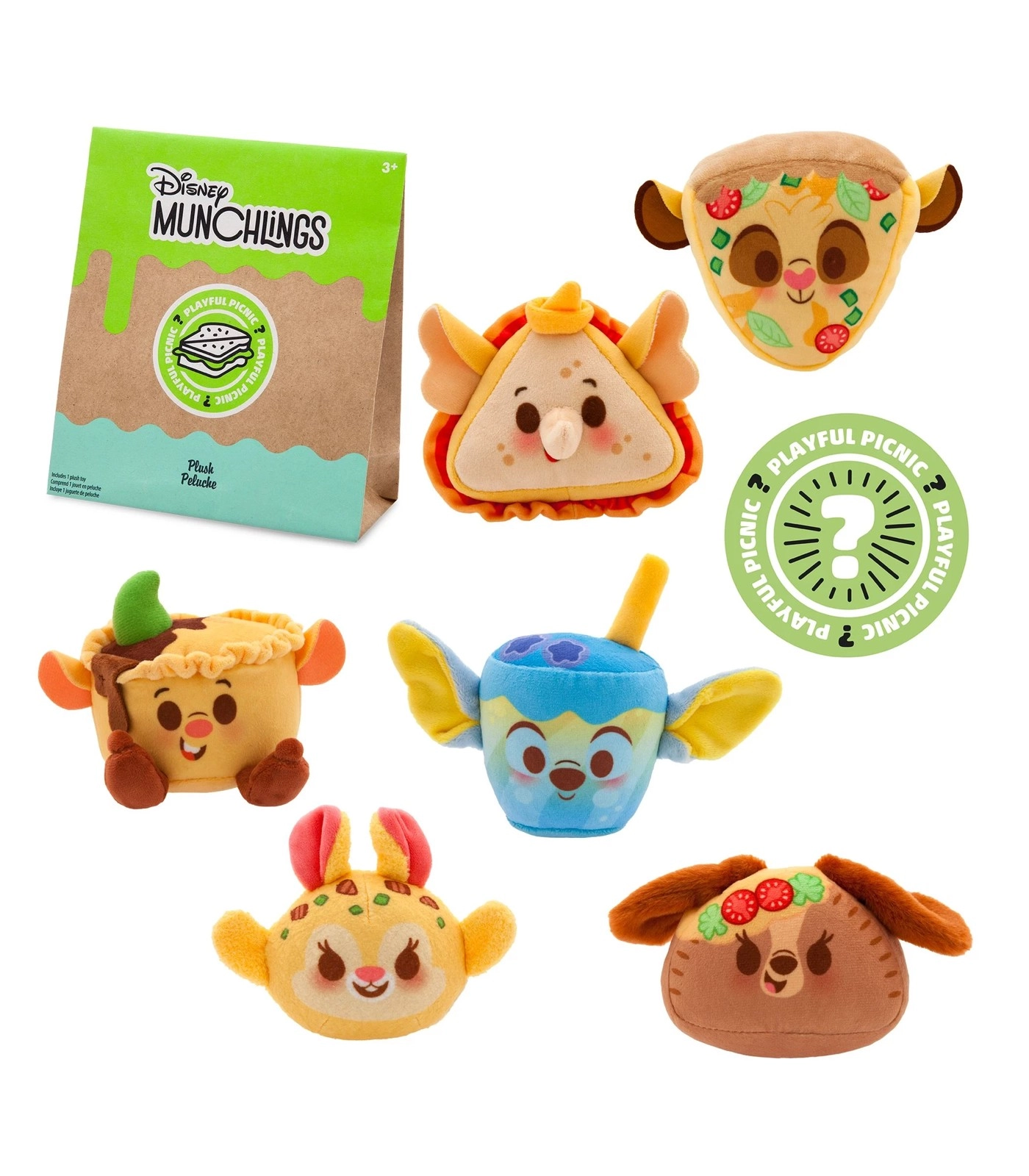 Disney Munchlings Picnic Plush Assorted