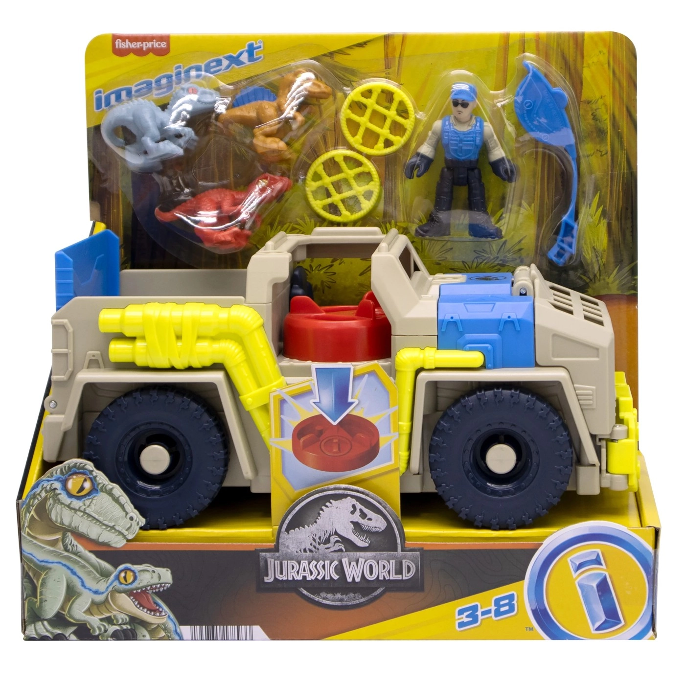 Fisher-Price Imaginext Jurassic World Track & Transport Dino Truck