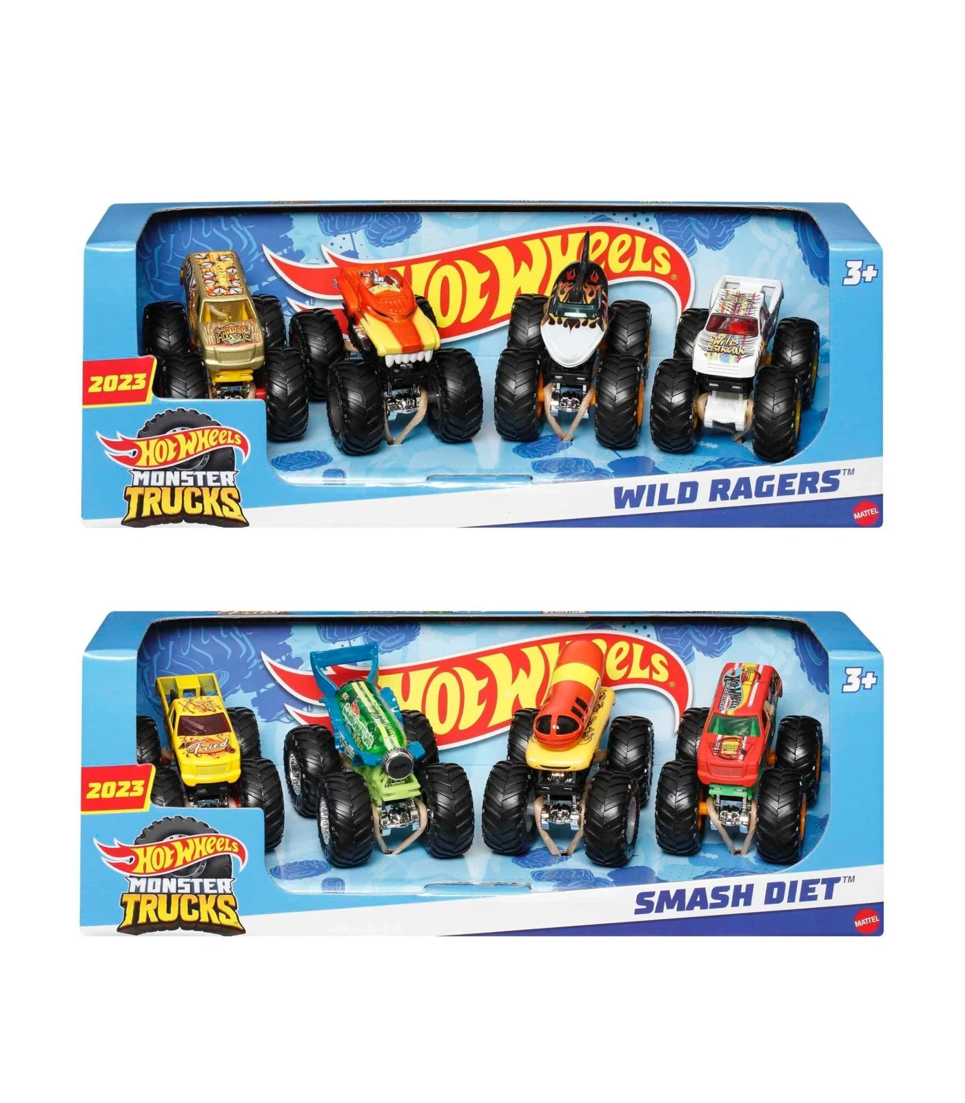 Hot Wheels Monster Trucks 4 Pack. Assorted