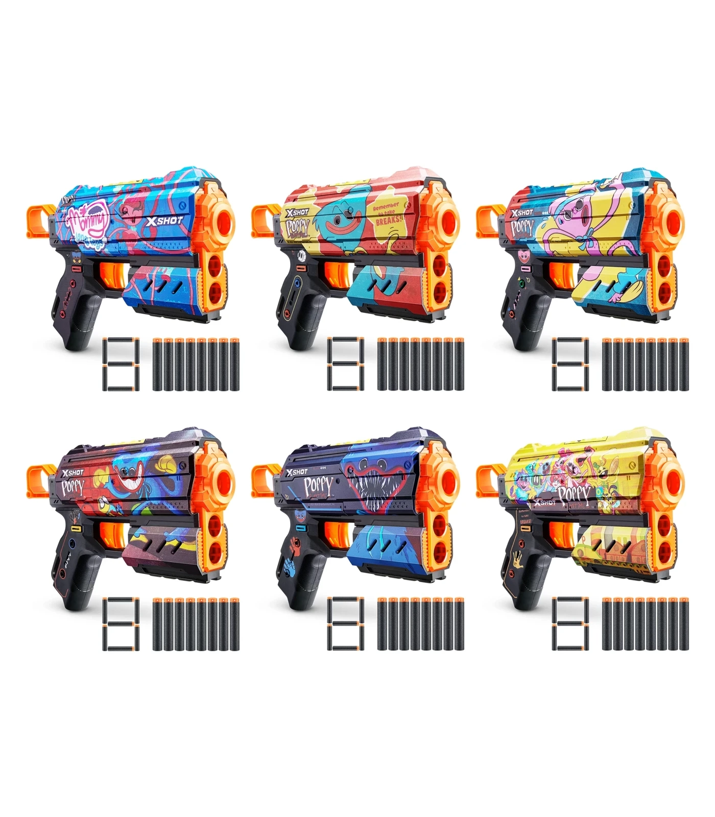 X-Shot Skins Poppy Playtime Flux. Assorted