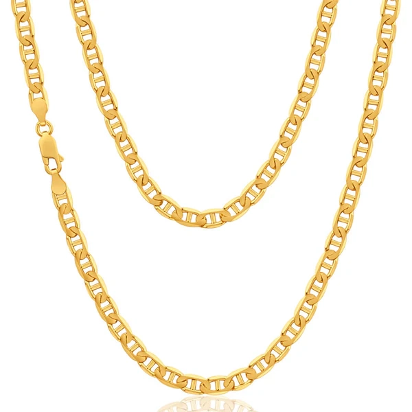 9ct Alluring Yellow Gold 55cm Anchor Chain – Shiels Jewellers