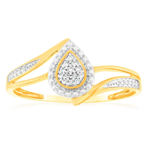 9ct Charming Yellow Gold Diamond Ring – Shiels Jewellers