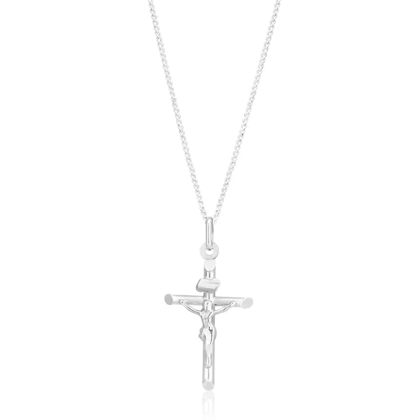 9ct White Gold 30mm Cross Pendant 9W – Shiels Jewellers