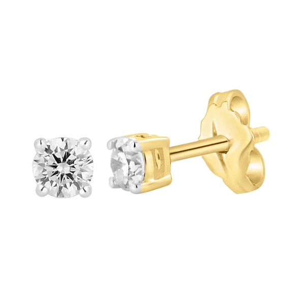 9ct Yellow Gold 0.30 Carat Diamond Stud Earrings – Shiels Jewellers