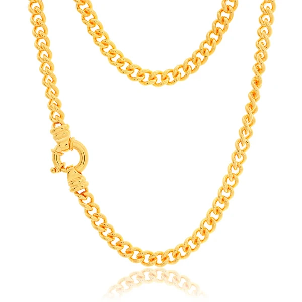 9ct Yellow Gold 180 Gauge Boltring Curb Chain – Shiels Jewellers