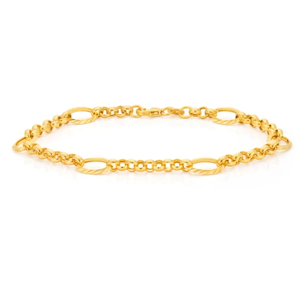 9ct Yellow Gold 19cm Belcher Bracelet – Shiels Jewellers