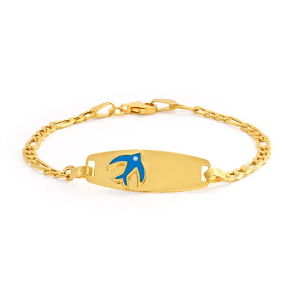 9ct Yellow Gold Bluebird Bracelet – Shiels Jewellers