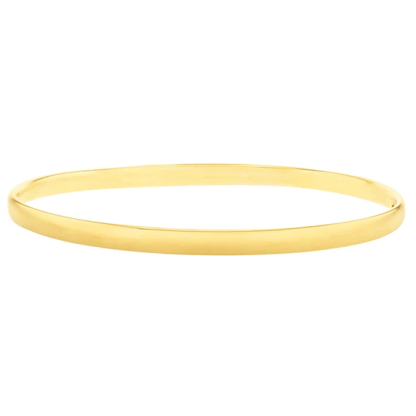 9ct Yellow Gold Comfort 3.8 X 60mm Bangle – Shiels Jewellers