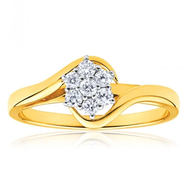 9ct Yellow Gold Diamond Luxurious Ring – Shiels Jewellers