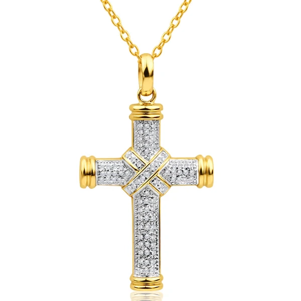 9ct Yellow Gold Exquisite Diamond Pendant – Shiels Jewellers