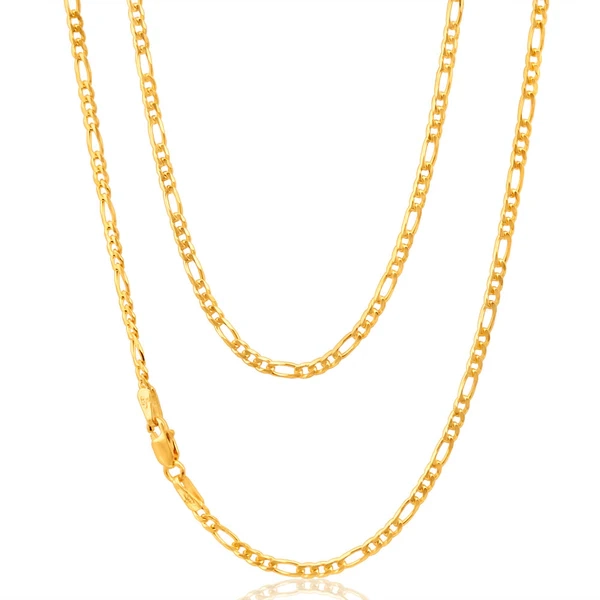 9ct Yellow Gold Figaro 1:3 50cm Chain 60Gauge – Shiels Jewellers