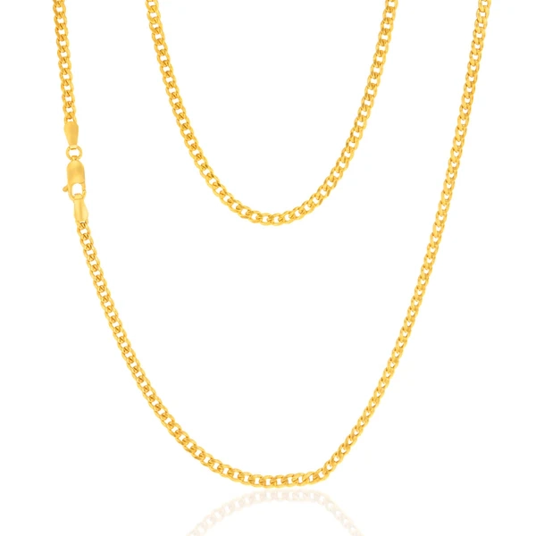 9ct Yellow Gold Rounded Tight Curb 80 Gauge 50cm Chain – Shiels Jewellers