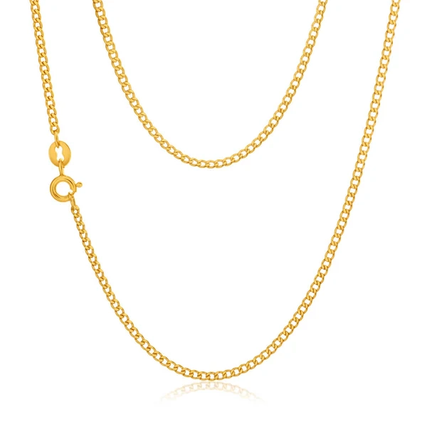 9ct Yellow Gold Silver Filled 45cm Curb Chain – Shiels Jewellers