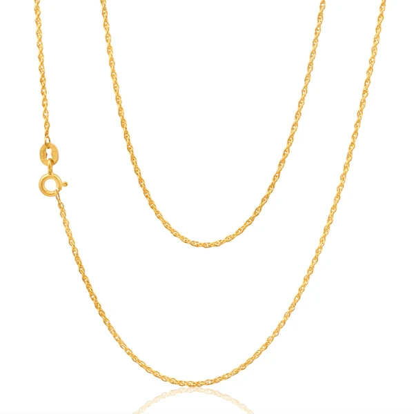 9ct Yellow Gold Silver Filled Singapore 45cm Chain 25 Gauge – Shiels Jewellers