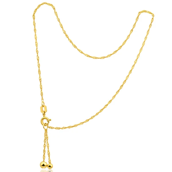 9ct Yellow Gold Silver Filled Singapore Anklet – Shiels Jewellers