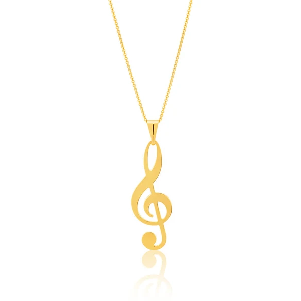 9ct Yellow Gold Silver Filled TREBLE Pendant – Shiels Jewellers