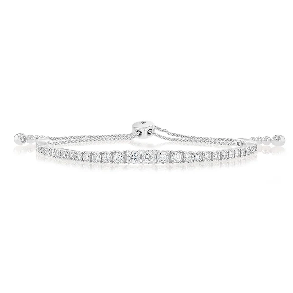 Luminesce Lab Grown 1.10 Carat Diamond Bracelet in 9ct White Gold – Shiels Jewellers