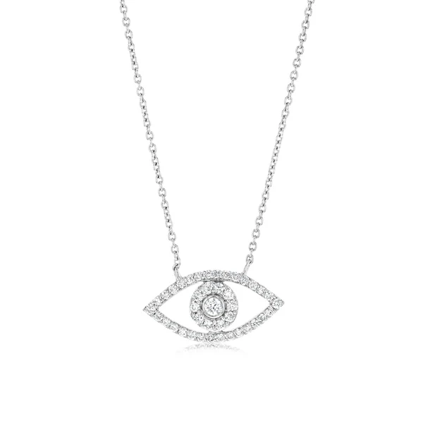 Luminesce Lab Grown 1/4 Carat Diamond Evil Eye Pendant in Sterling Sil – Shiels Jewellers