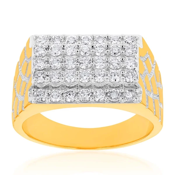 Luminesce Lab Grown 1.50 Carat Diamond Gents Ring in 9ct Yellow Gold – Shiels Jewellers