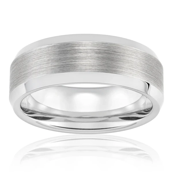 Tungsten Grey Centre Gents Ring – Shiels Jewellers