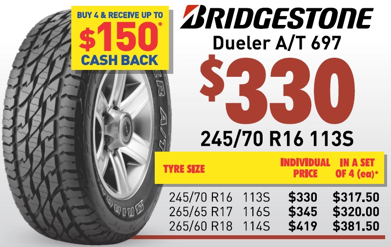 Tyre - Bridgestone Dueler A/T 697