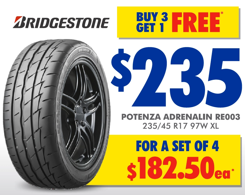 Tyre - Bridgestone Potenza Adrenalin RE003