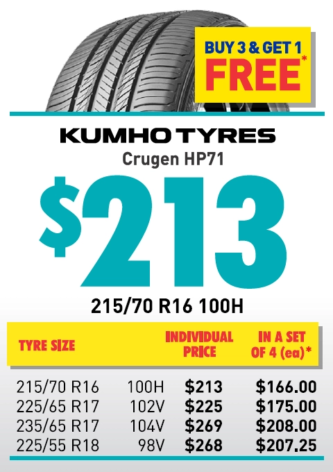 Tyre - Kumho Crugen HP71